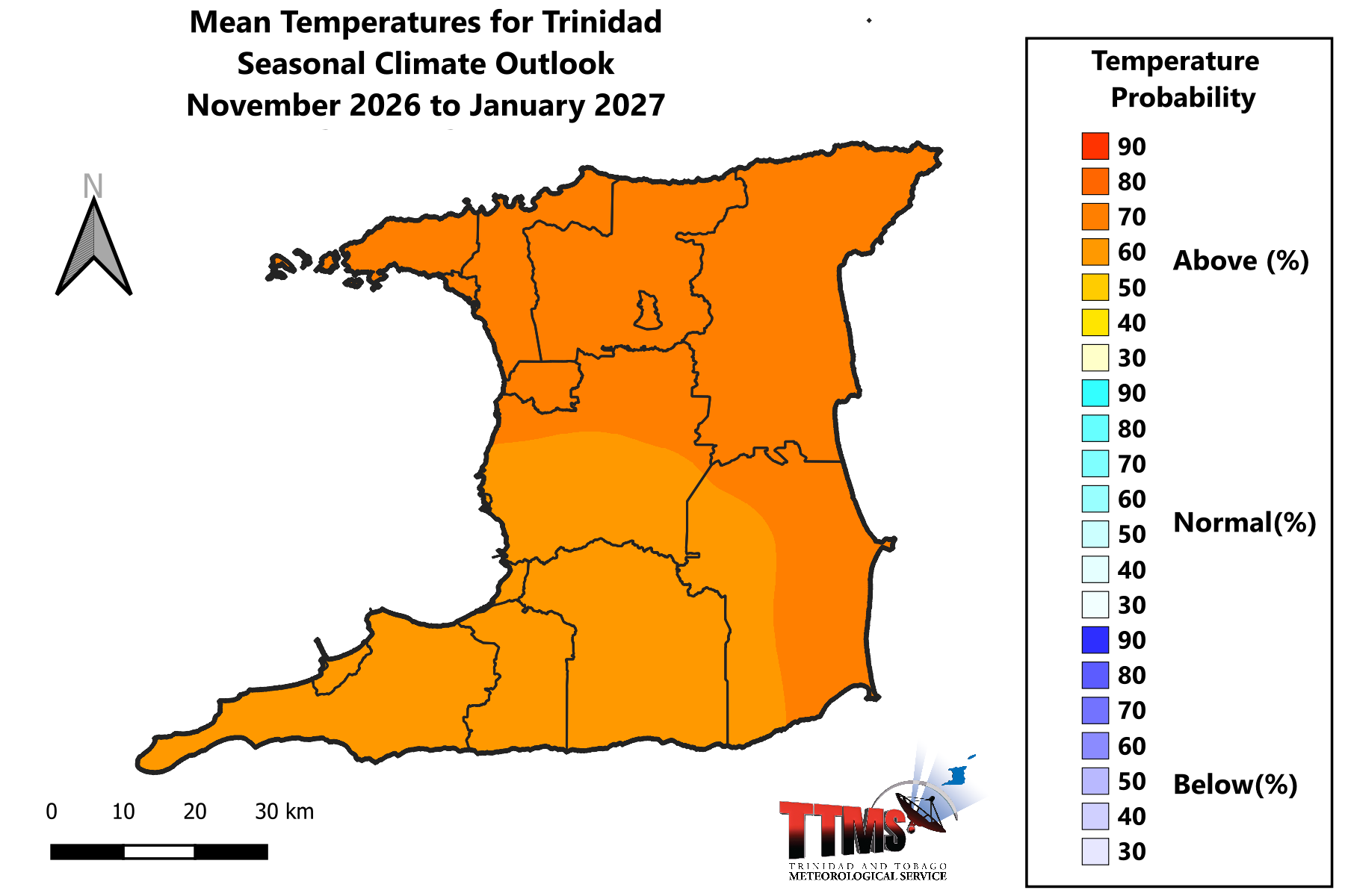 Rainfall and Temperature Outlook: November 2026 to January 2027